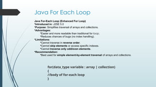 Java Programming Constructors destructor | PPTX