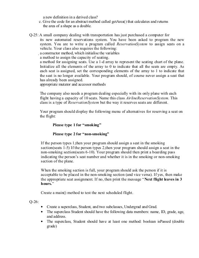 Java Programming Lab Assignments Java Programming Lab Assignments