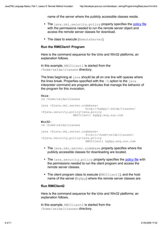 Java programming language basics