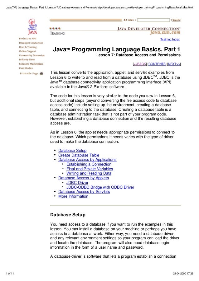java programming language