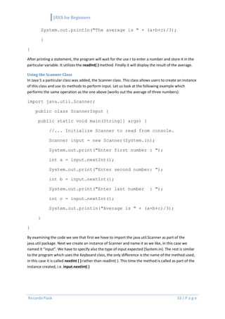 JAVA Programming Notes introduction to java programming | PDF