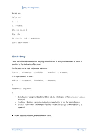 JAVA Programming Notes introduction to java programming | PDF