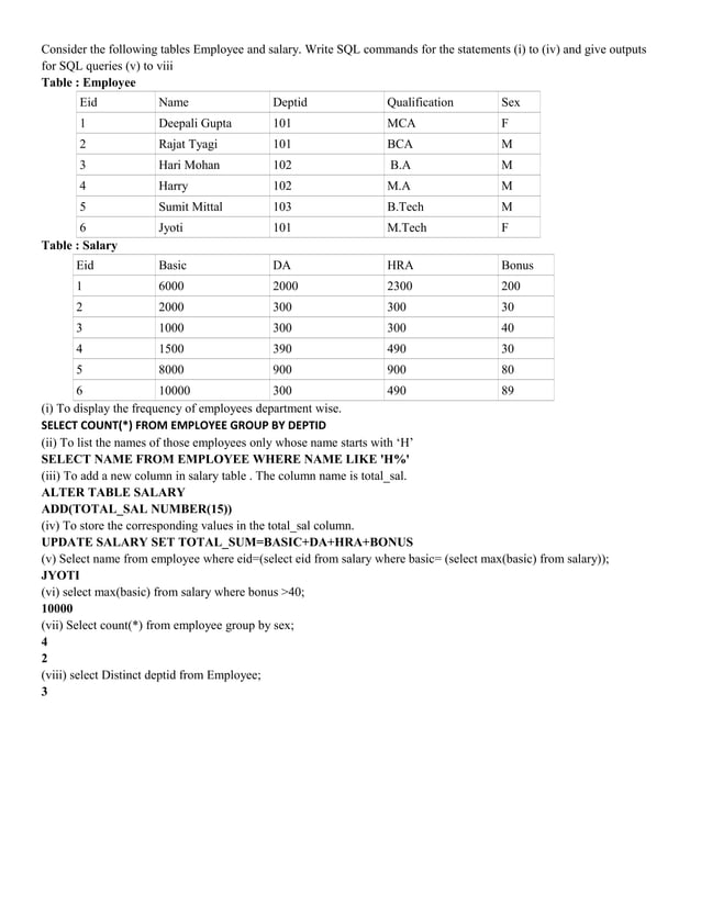 Report in Java programming and SQL | PDF