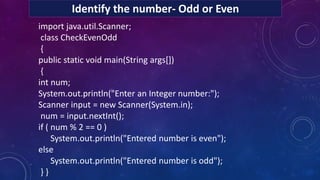 Java programs | PPTX