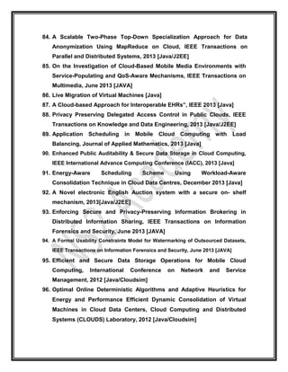 Java project ideas topics for computer engineering students | PDF