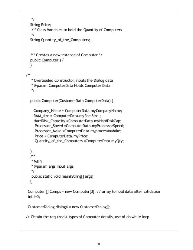 Java Programming Projects