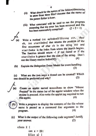 Java question paper 2018 tutorialsduniya.com