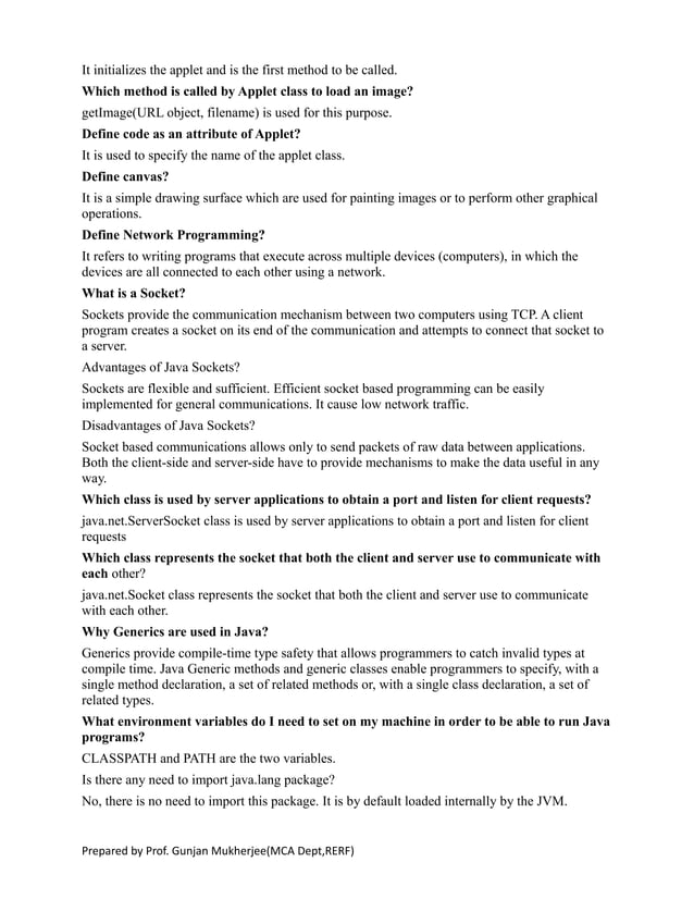 Java questions for interview pdf