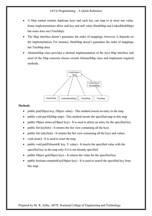 Java quick reference | PDF