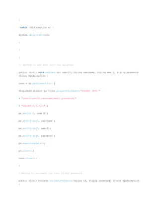 Java Quiz Application .pdf | Databases | Computer Software and Applications