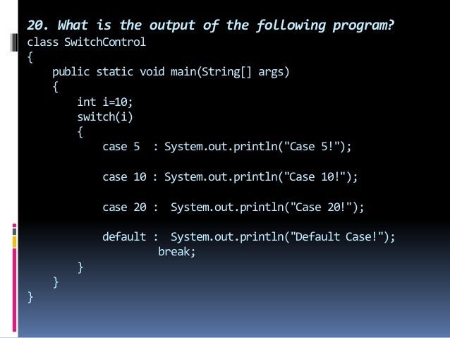 Java Quiz