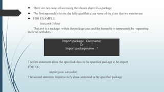 Package in Java | PPT
