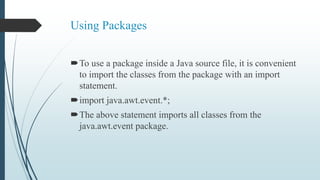 Package in Java | PPT