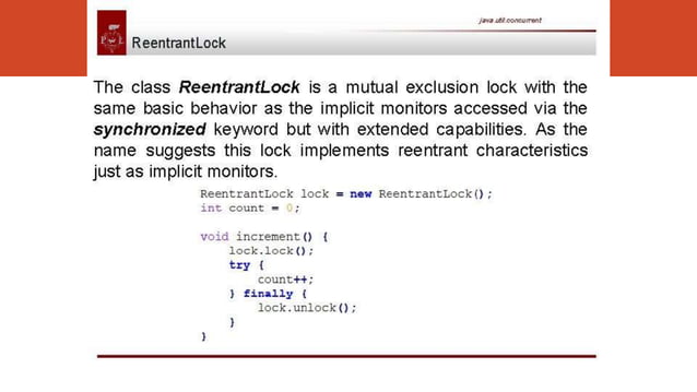 Java reentrant lock tutorial by jeetendra mandal | PPT