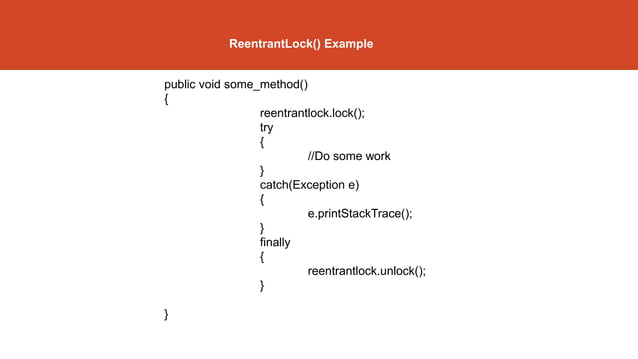 Java reentrant lock tutorial by jeetendra mandal | PPT