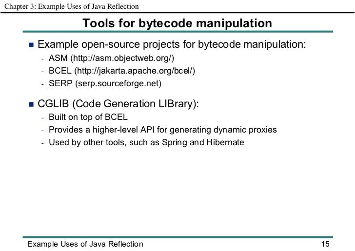 java reflection use case java reflection use case