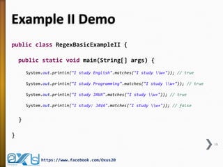 Java Regular Expression PART I | PPT