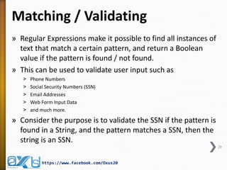 Java Regular Expression PART I | PPT