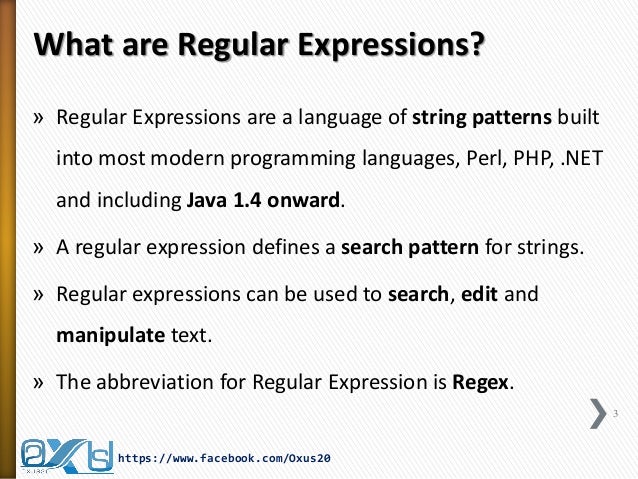 Java Regular Expression PART I