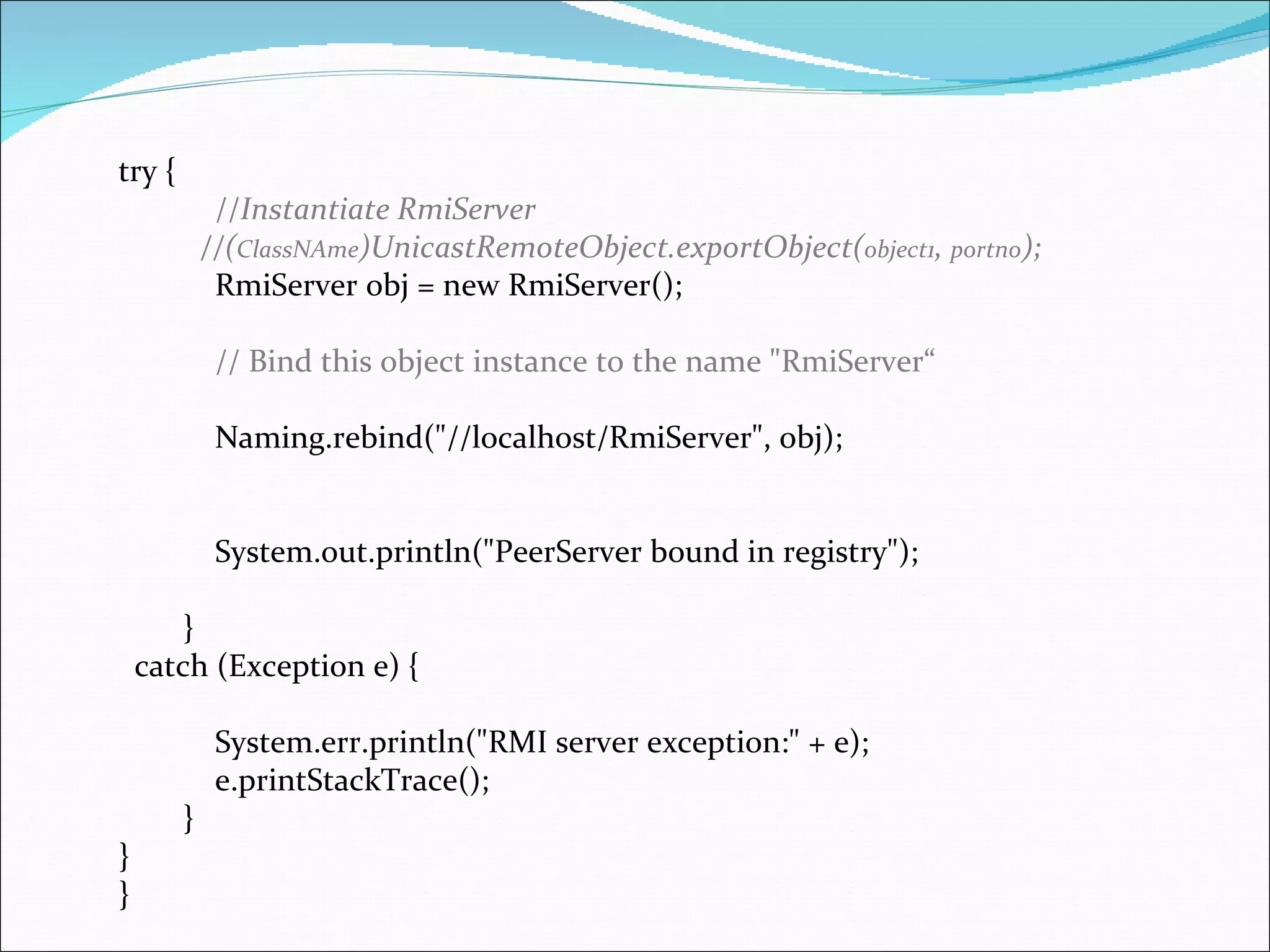 Java remote method invocation | PPT