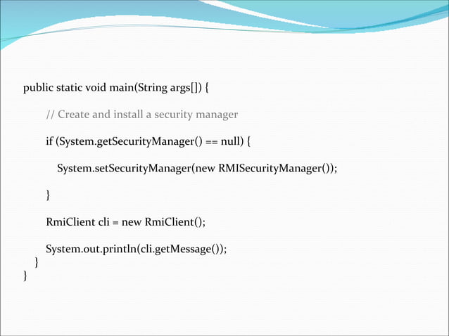 Java remote method invocation | PPT