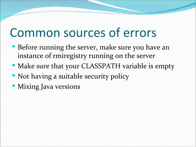 Java remote method invocation | PPT