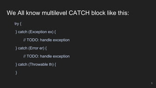 Java review: try catch | PDF
