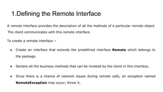 Java RMI | PPTX