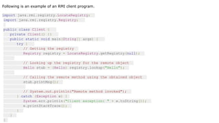 Java RMI | PPTX