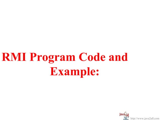 Java rmi example program with code | PPS | Programming Languages ...