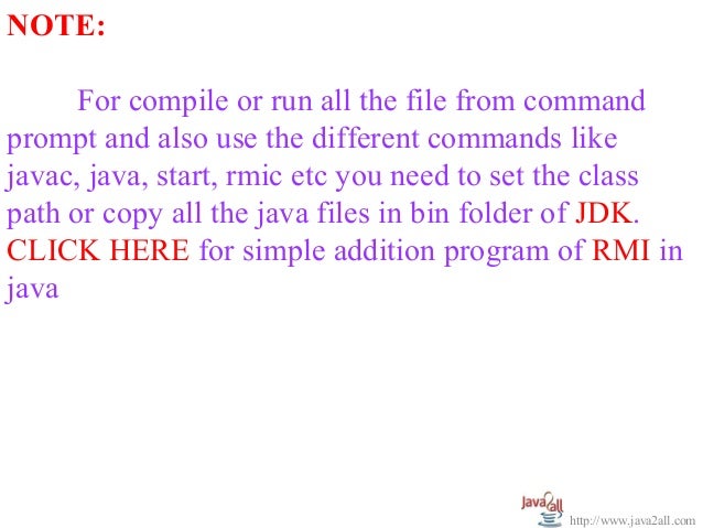 Simple Rmi Program Using Netbeans For Php Simple Rmi Program Using Netbeans For Php