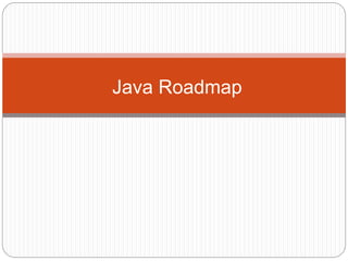 Java Roadmap
 