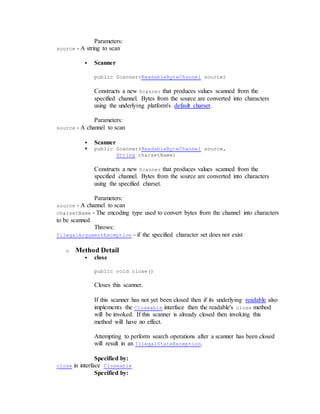 Java scanner, everything you need to know about Java Scanner | PDF