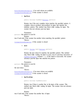 Java scanner, everything you need to know about Java Scanner | PDF