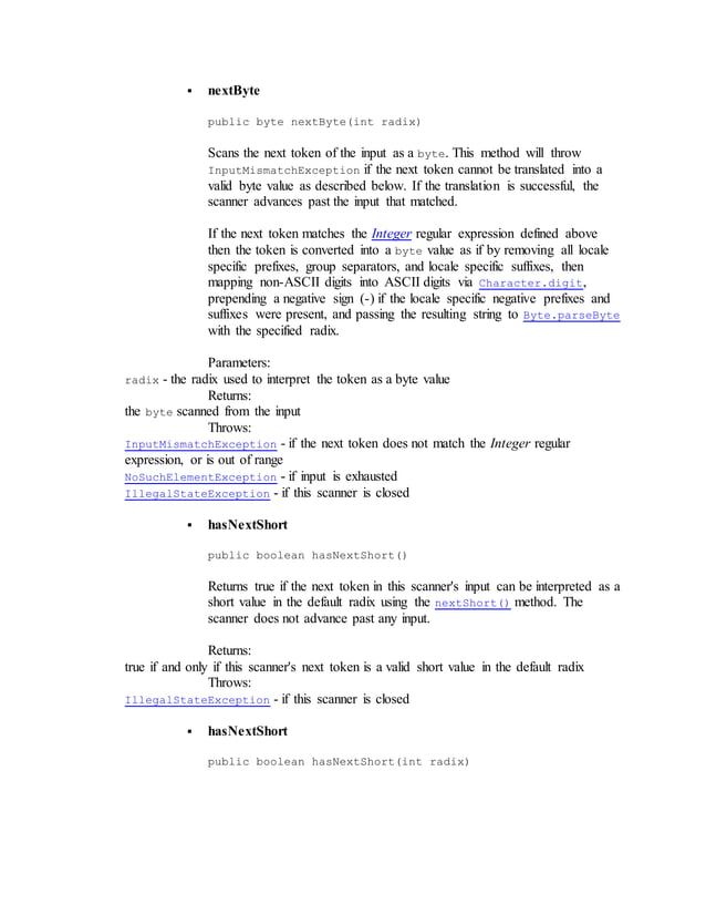 Java scanner, everything you need to know about Java Scanner | PDF