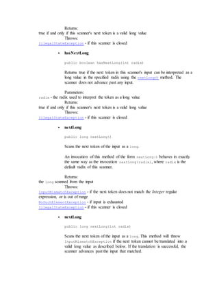 Java scanner, everything you need to know about Java Scanner | PDF