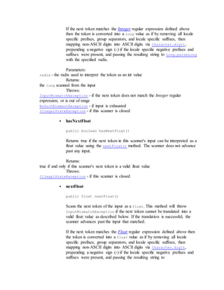 Java scanner, everything you need to know about Java Scanner | PDF