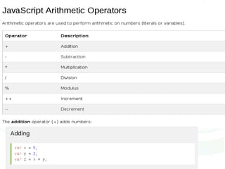 Operators
 