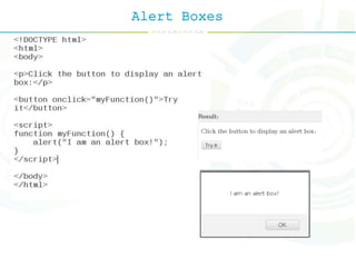 Alert Boxes
 