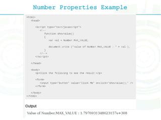 Number Properties Example
 