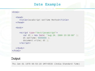 Date Example
 