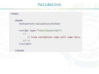 Validation
 