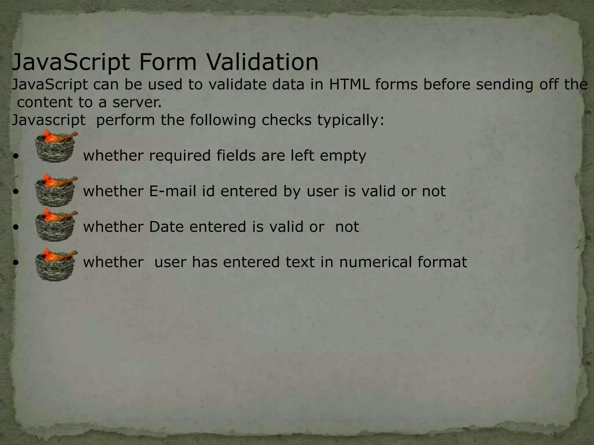 Password cookie - The first time a visitor arrives to your web page, he or she must fill in a password. The password is then stored in a cookie. Next time the visitor arrives at your page, the password is retrieved from the cookie 