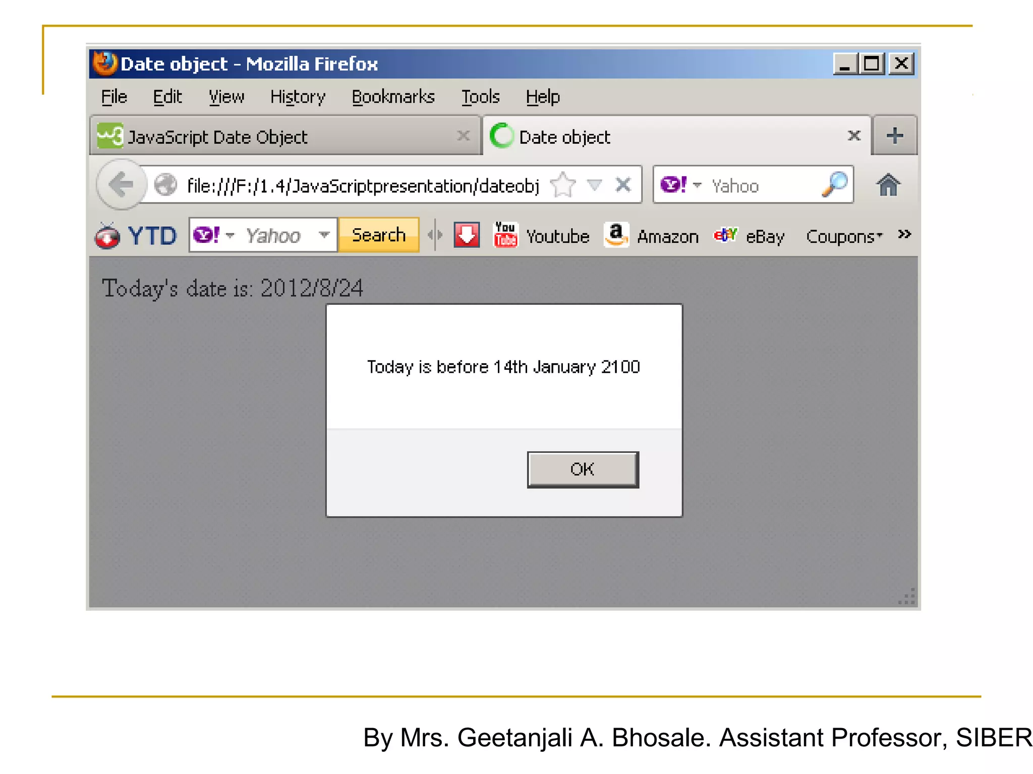 By Mrs. Geetanjali A. Bhosale. Assistant Professor, SIBER
 