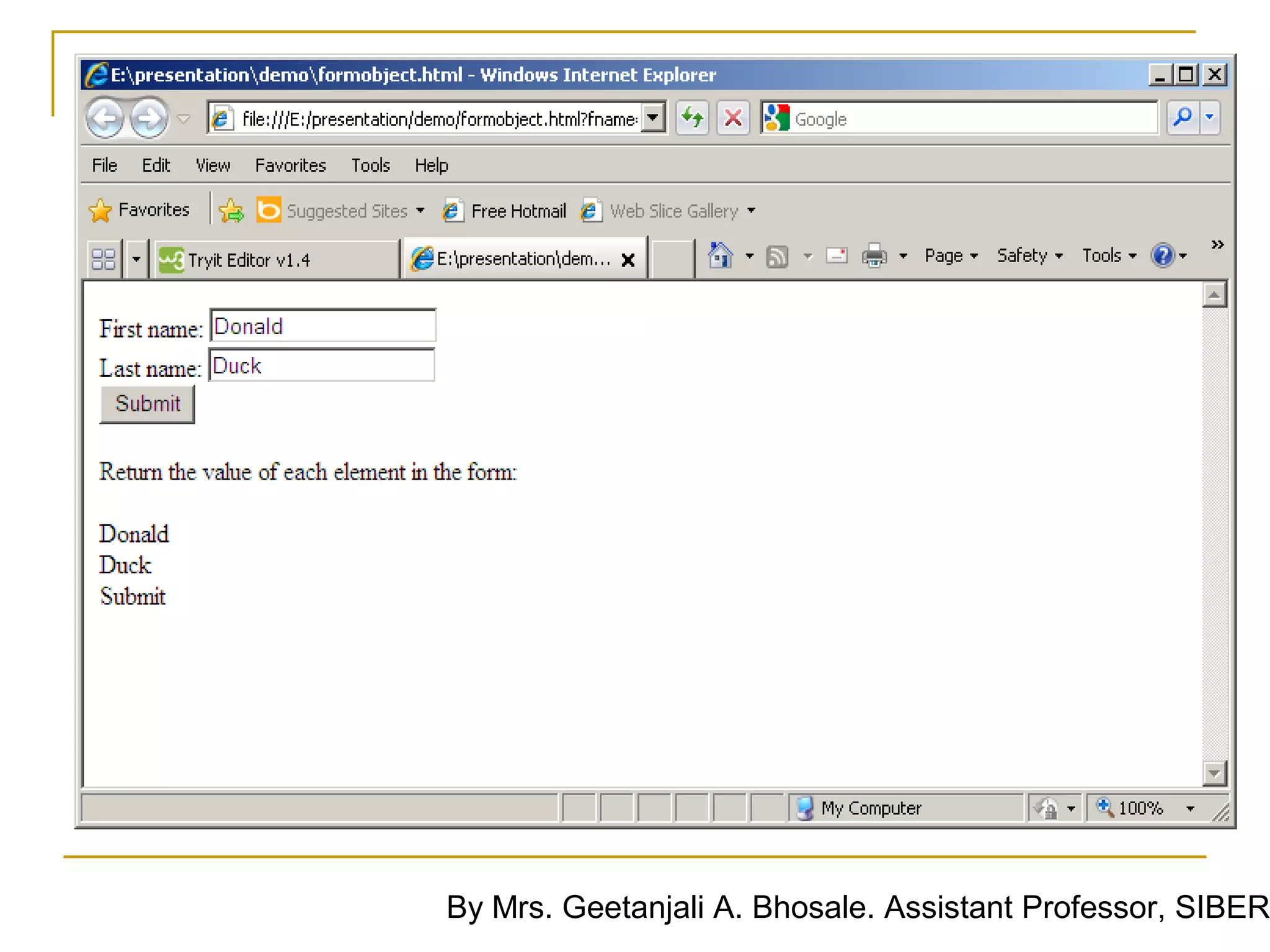 By Mrs. Geetanjali A. Bhosale. Assistant Professor, SIBER
 