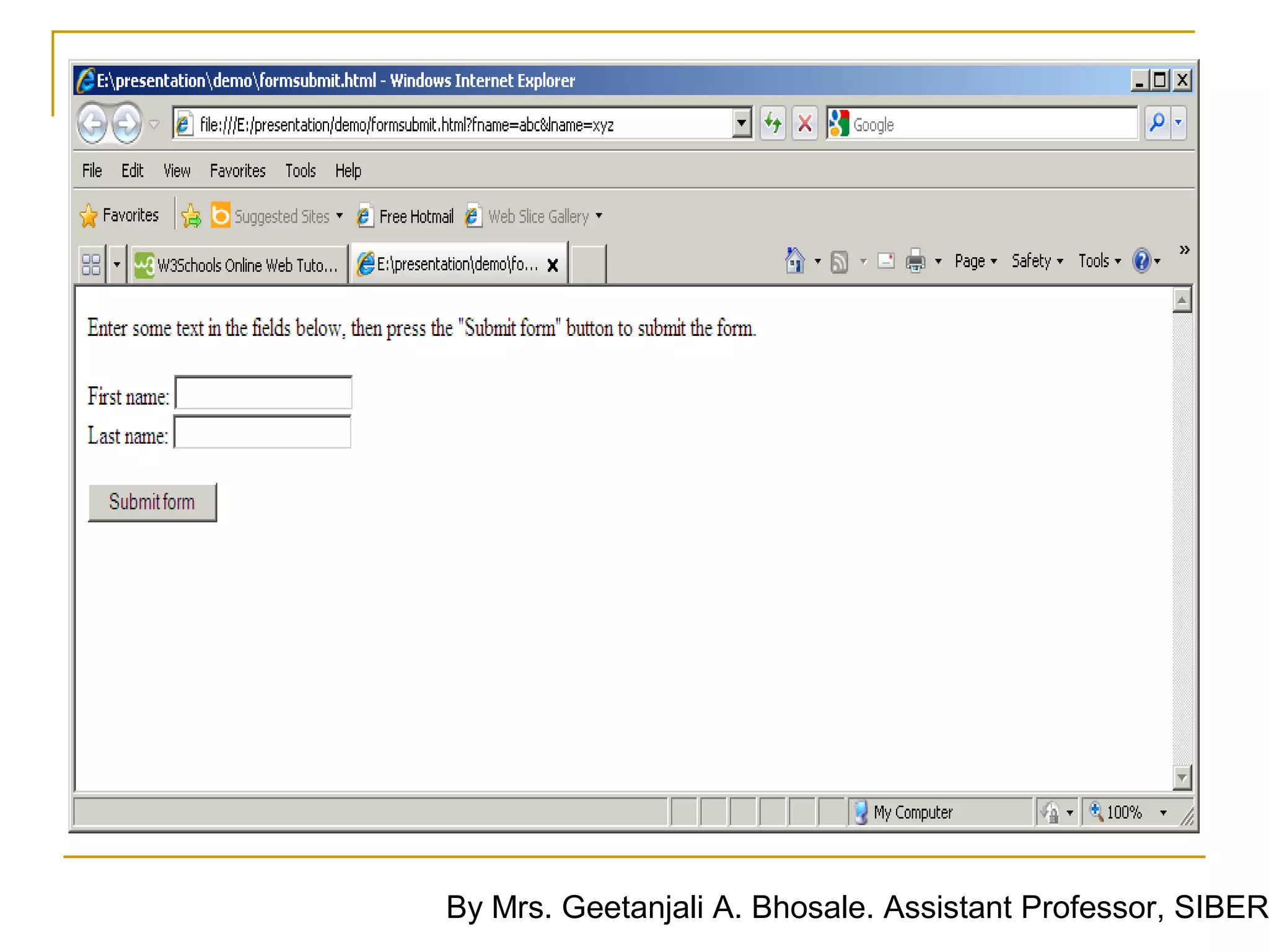By Mrs. Geetanjali A. Bhosale. Assistant Professor, SIBER
 