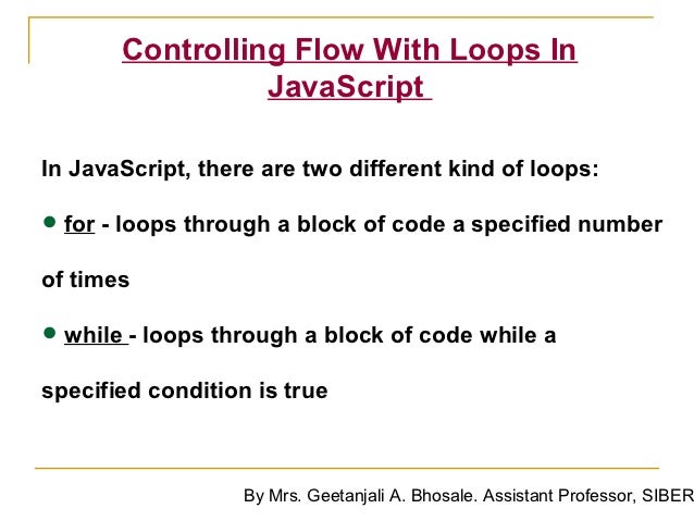 Javascript by geetanjali