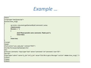Example …
 