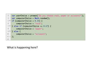 What is happening here?

 