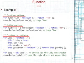 42
Function
(contd.)
● Example:
 